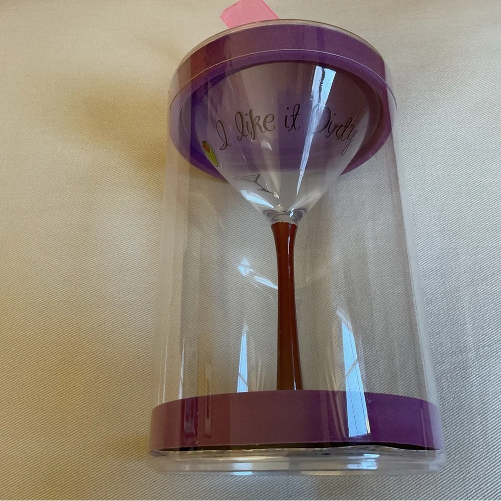 Minx Collector's Martini Glass 6 oz “I Like It Dirty”